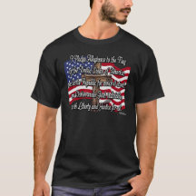 Juramento de Lealdade com Bandeira dos EUA e Cruz