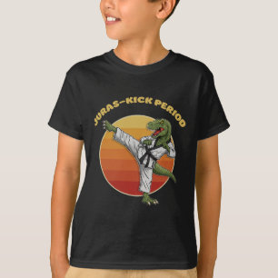 Camiseta Juras chuta Arte Marcial Engraçado Karate Dinosa
