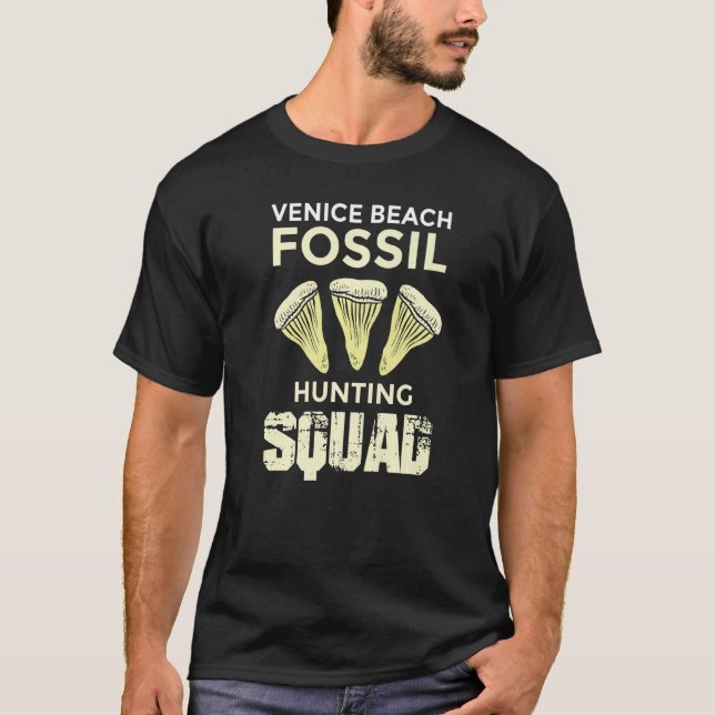 Camiseta Jurassic Fossil digging World  Venice Hunting Squa (Frente)