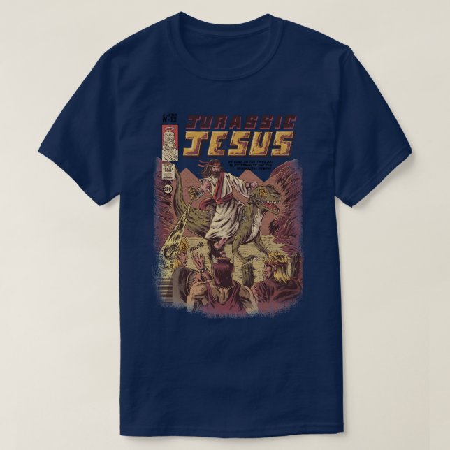 CAMISETA JURASSIC JESUS (Frente do Design)