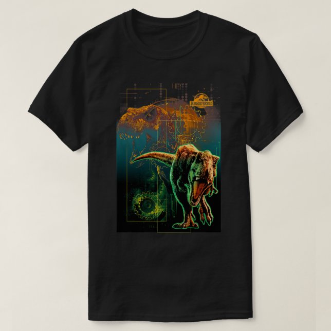 Camiseta Jurassic World Fallen Kingdom TRe Collage (Frente do Design)