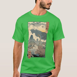 Camiseta Jurássico Ukiyoe 1