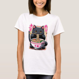 Camiseta Juriano Black Eating Ramen