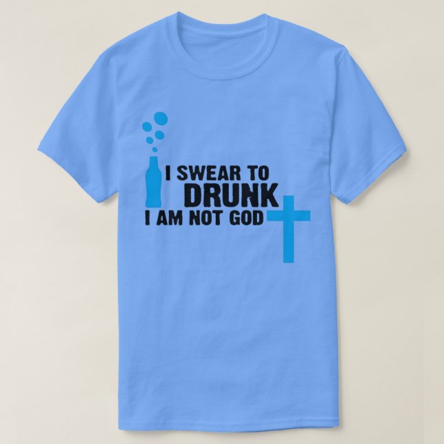 Camiseta Juro a Deus que não sou Deus (Frente do Design)