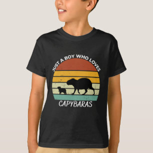 Camiseta Just a boy who loves capybaras