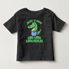 Camiseta Just A Boy Who Loves Crocodiles
