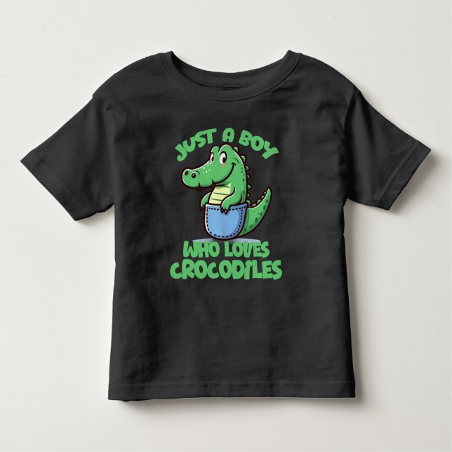 Camiseta Just A Boy Who Loves Crocodiles (Frente)