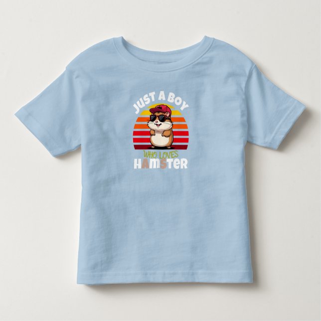Camiseta Just a Boy who loves Hamsters (Frente)