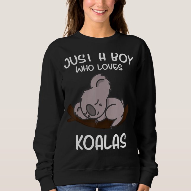 Camiseta Just a Boy Who Loves Koalas (Frente)