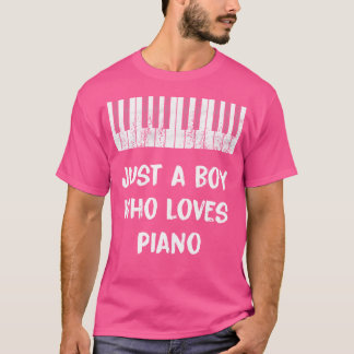 Camiseta Just A Boy Who Loves Piano