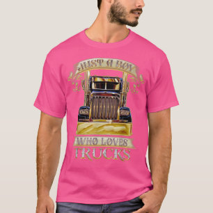 Camiseta Just A Boy Who Loves Trucks 1386