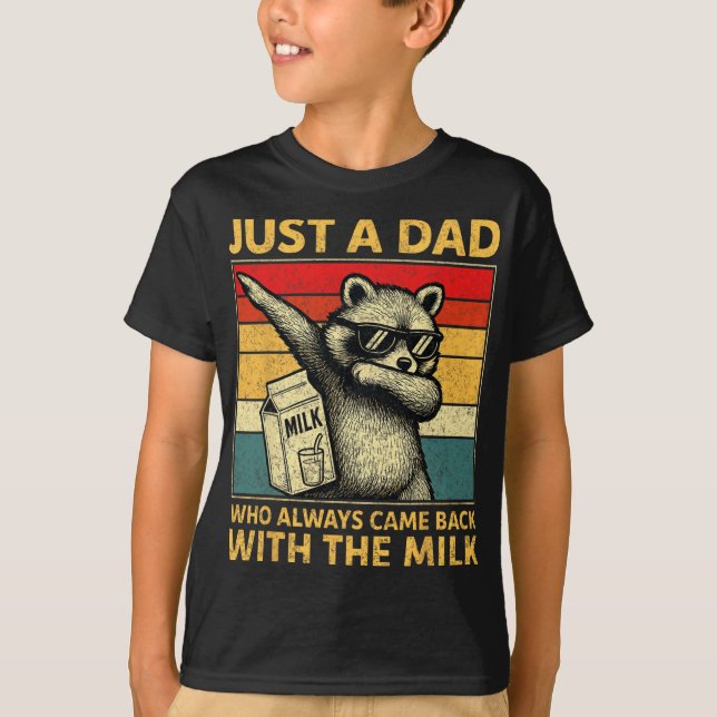 Camiseta Just A Dad Who Always Came Back Men Fathers Day Da (Frente)