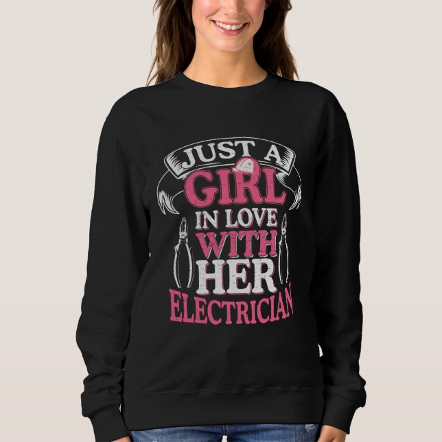 Camiseta Just a Girl in love with her Electrician Circuit C (Frente)
