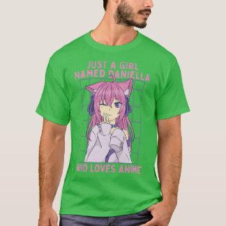 Camiseta Just A Girl Named Daniella Who Loves Anime Persona
