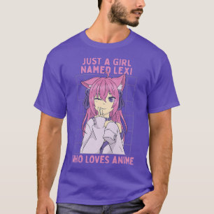 Camiseta Just A Girl Named Lei Who Loves Anime Personalized