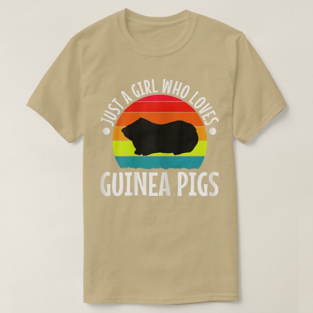 Camiseta Just A Girl Who Love Guinea Pigs831 (Frente do Design)