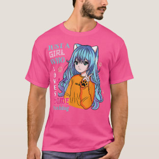 Camiseta Just A Girl Who Loves Anime and Sketching Otaku An