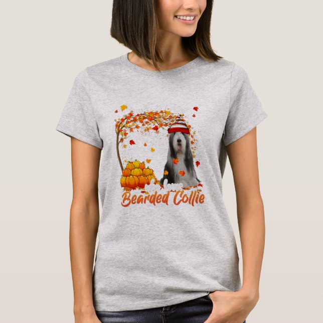 Camiseta Just A Girl Who Loves Bearded Collie Dog (Frente)