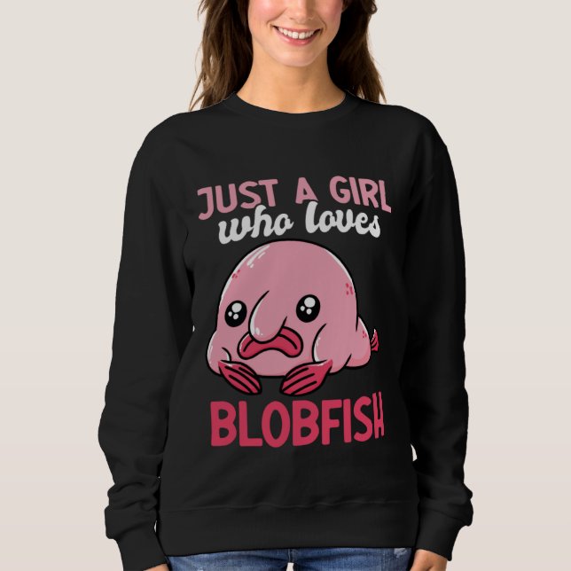Camiseta Just A Girl Who Loves Blobfish Sea Creature Aquati (Frente)