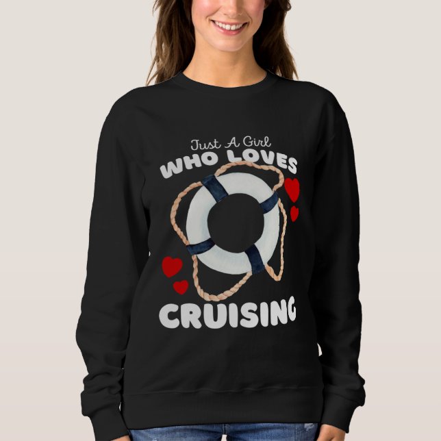 Camiseta Just A Girl Who Loves Cruising Cute Girls Cruise V (Frente)