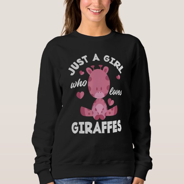 Camiseta Just A Girl Who Loves Giraffes  Giraffe (Frente)