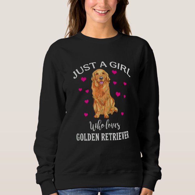 Camiseta Just A Girl Who Loves Golden Retriever Dog   (Frente)