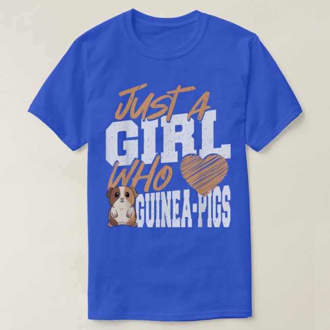 Camiseta Just a Girl Who Loves Guinea Pigs Guinea Pig Lover (Frente do Design)