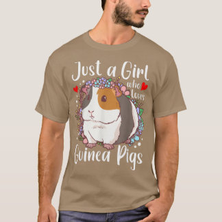 Camiseta Just a Girl Who Loves Guinea Pigs Guinea Pig Lover