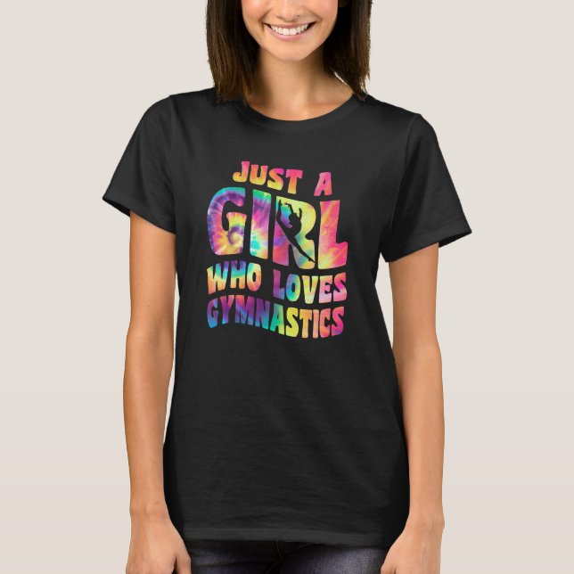 Camiseta Just A Girl Who Loves Gymnastics Apparel Gymnast G (Frente)