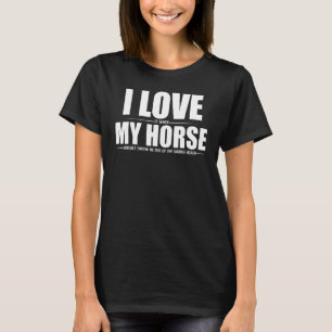 Camiseta Just A Girl Who Loves Horses, Girls' Equestrian Sp