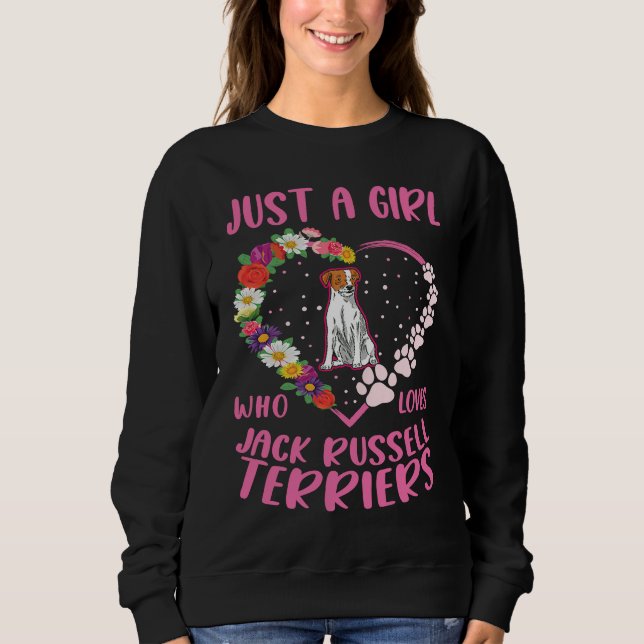 Camiseta Just a girl who loves Jack Russell Terriers (Frente)