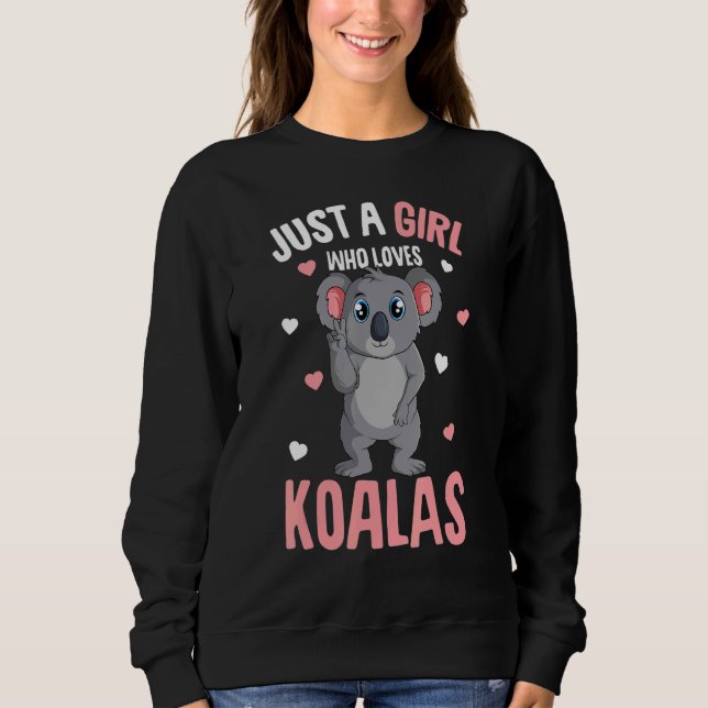 Camiseta Just A Girl Who Loves Koalas Koala Bear Kids (Frente)