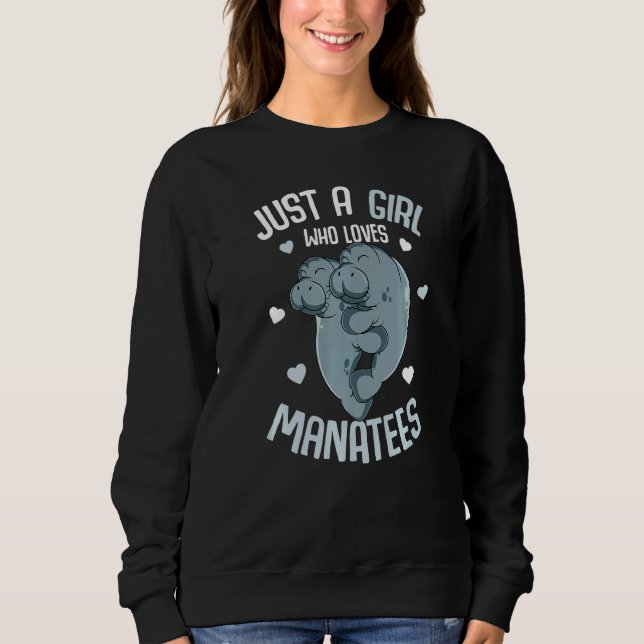 Camiseta Just a Girl who loves Manatees Sea Cow Manatee Kid (Frente)