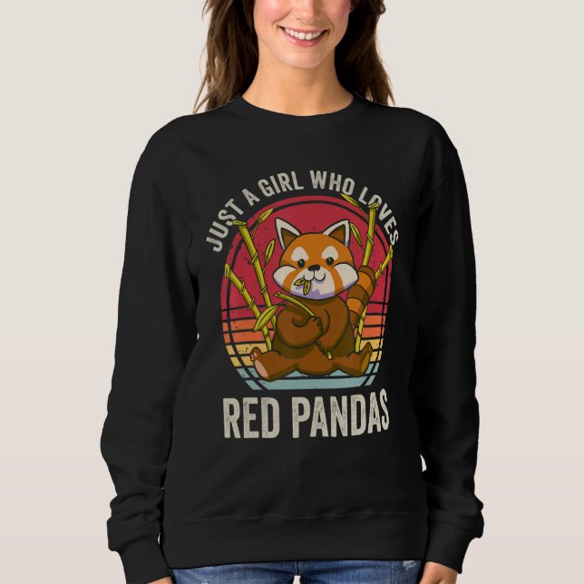 Camiseta Just A Girl Who Loves Red Pandas (Frente)