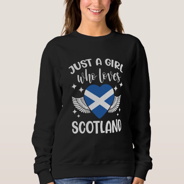 Camiseta Just A Girl Who Loves Scotland Scottish (Frente)