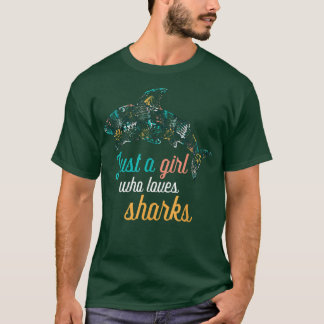 Camiseta Just A Girl Who Loves Shark