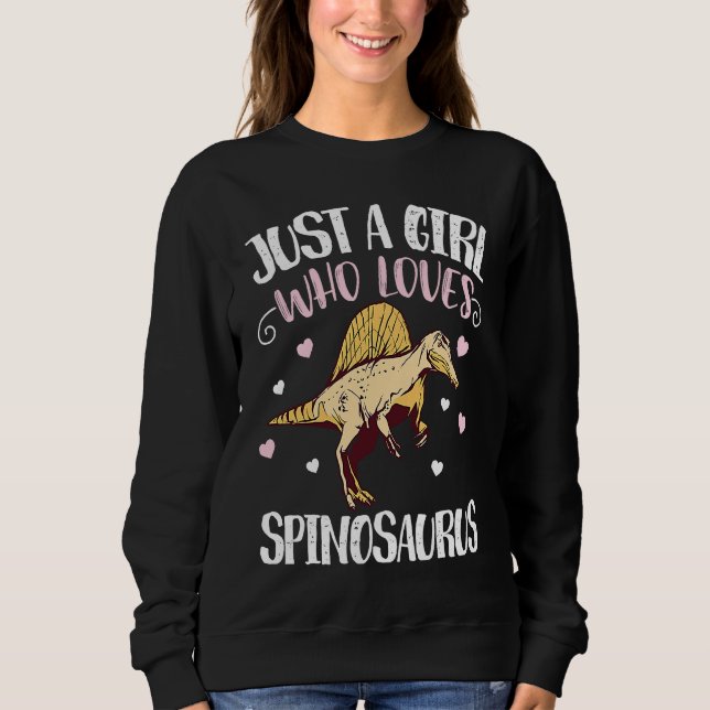 Camiseta Just A Girl Who Loves Spinosaurus u2013 Funny Dino (Frente)