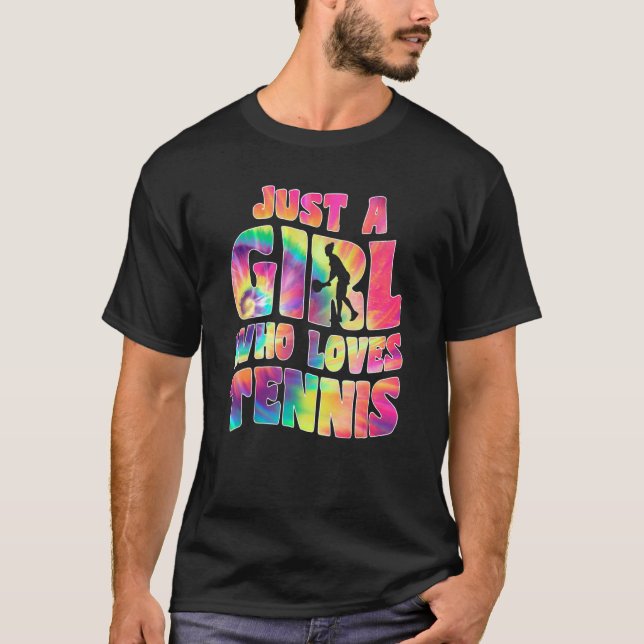 Camiseta Just A Girl Who Loves Tennis   Tennis Player Sport (Frente)