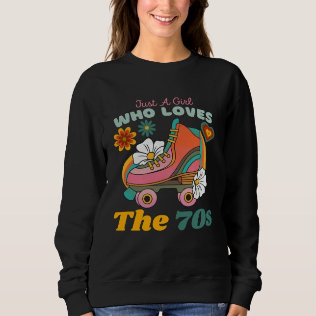 Camiseta Just A Girl Who Loves The 70s  Cute Girls The 70s  (Frente)