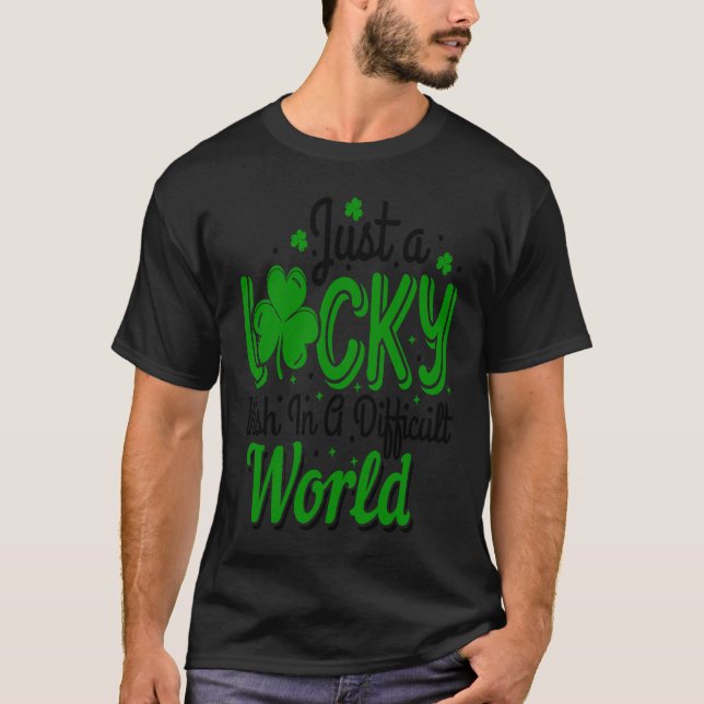 Camiseta Just a Lucky Wish in a Difficult World C (Frente)