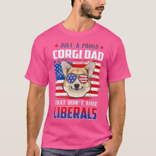 Camiseta Just A Proud Corgi Dad Merica Dog Patriotic 4th Of