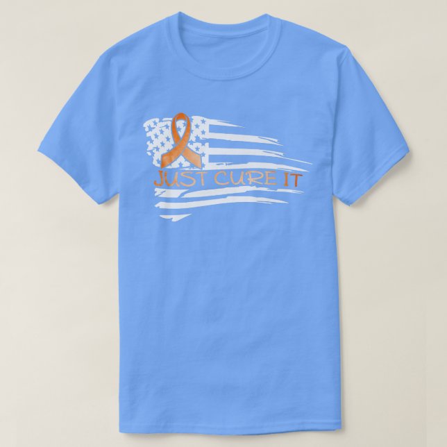 Camiseta Just cure it ADHD US flag ADHD awareness tee warri (Frente do Design)