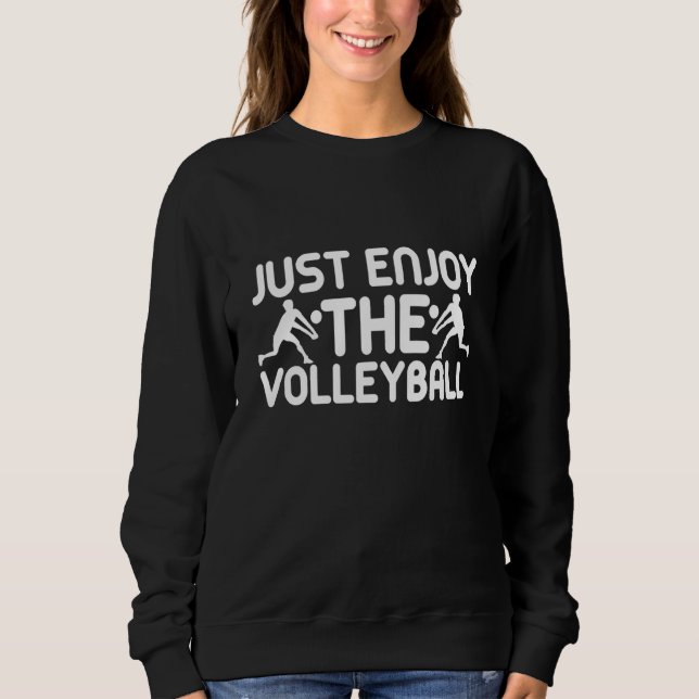 Camiseta Just Enjoy The Volleyball Coach Player Fan  2 (Frente)