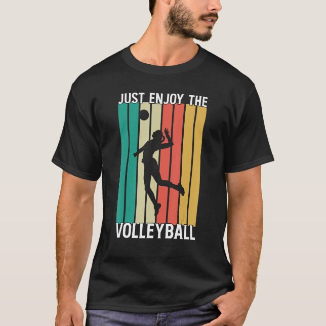 Camiseta Just enjoy the volleyball outfit for fans and team (Frente)