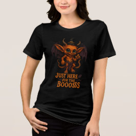 Camiseta Just Here for the Boooss Halloween Demon