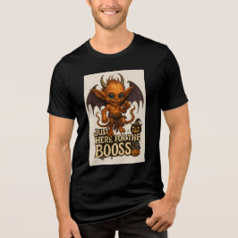Camiseta Just Here for the Booss Halloween Demon