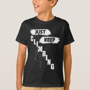 Camiseta Just Keep Climbing,escalada S,just Keep C