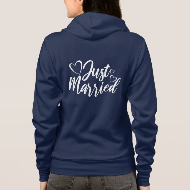 Camiseta Just Married Hoodie (Verso)
