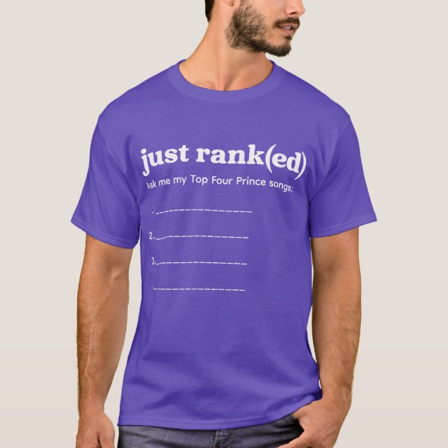 Camiseta Just Ranked Tee Prince  (Frente)
