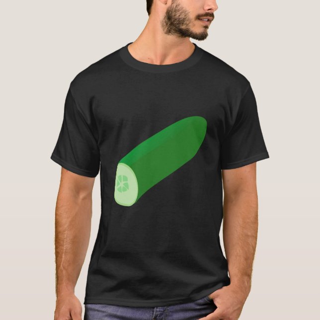 Camiseta Just Really Like Cucumbers Cucumber Pickle Vegetab (Frente)
